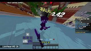 Cubecraft FFA Gameplay with keystrokes... (pt2)