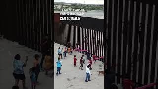 They made a seesaw at the border wall of U.S. and Mexico so the kids could play together ️