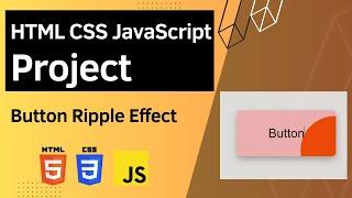 HTML CSS JavaScript Project - Button Ripple Effect