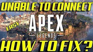 APEX LEGENDS | HOW TO FIX UNABLE TO CONNECT TO EA SERVERS ERROR + CRASH | EASY METHOD 100 % WORKING