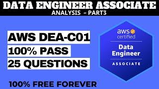 AWS Certified Data Engineer Associate Exam Practice Questions - ANALYSIS P3 (DEA-C01)