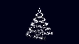 Free HD Christmas Tree Christmas Star Light Overlay Graphic Effect VFX | Animated Motion Background
