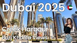 Stunning Dubai Creek Harbour Tour | Epic Views of Burj Khalifa & Creek Park