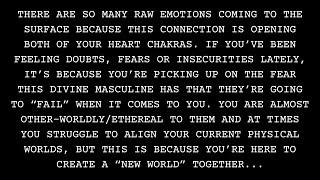 This divine masculine is determined to do what it takes to stay connected. [Divine Feminine Reading]