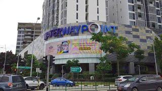 Walk at Waterway Point Shopping Mall in Punggol New Town, Singapore