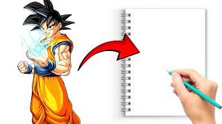 goku drawing drawing goku's tutorial easy step by step