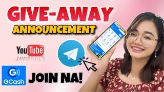 GIVE-AWAY ANNOUNCEMENT (FREE GCASH) | RHYS EARNINGS