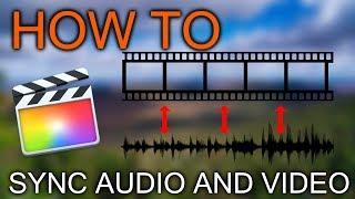 How to sync Audio in FCPX Final Cut Pro X