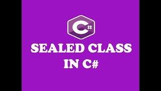 SEALED CLASS IN C# PROGRAMMING (URDU / HINDI)