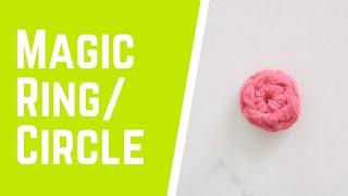 HOW TO CROCHET | Part 5: Magic Ring/Circle Tutorial | Mocha Stitch