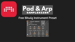 Free Bitwig Instrument Preset - Pad & Arp Samplesizer