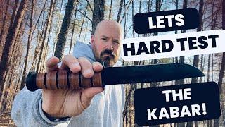 Hard Testing the Classic KaBar Knife // Can the Handle Take It?