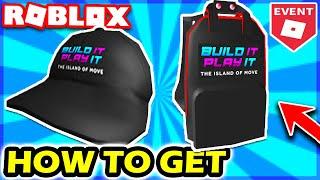 [FREE] *NEW* ROBLOX BUILD IT PLAY IT EVENT ITEMS! | Build It Play It Backpack | Build It Play It Hat
