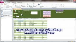 How to Create Search by Date Range: MS Access