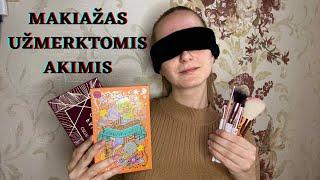 CHALLENGE: Makiažas užmerktomis akimis  #dailyvlog #challenge #makiazas