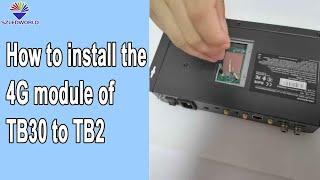 How to install the Novastar 4G module of TB30 on the TB2 sending box?