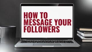 How To Promote Affiliate Offers On LeadsLeap By Messaging Followers