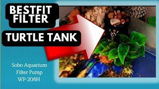 Filter :: Turtle Tank Setup Ideas  | Sobo Aquarium Filter Pump WP-208H unboxing and setup