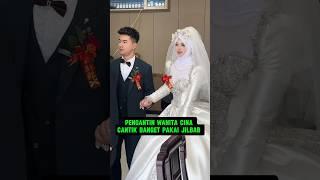 Pengantin Wanita Cina Lebih Kelihatan Cantik Pakai jilbab