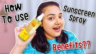 How to use Sunscreen Spray on Face & Body | Malibu Clear Sunscreen Spray |Sneha Reviews