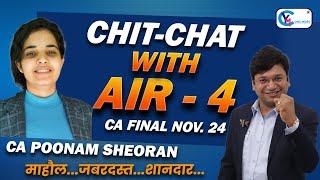 From Rejection to AIR 4: Meet Poonam Sheoran l CA Final Nov 24 Exams l CA Yashvant Mangal #cafinal