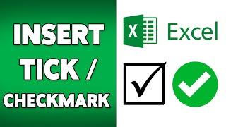 How To Insert A Tick In Excel 2024 | Add Check Mark Symbol In Excel Spreadsheet