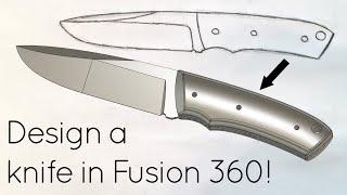 How to design a knife in Fusion 360! (Knifemaking CAD Tutorial)