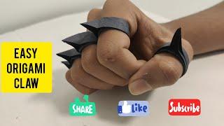 Easy Origami Claw | Origami Weapons | paper toys | art and crafts |