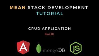 Angular CRUD with Node.js | MEAN App Development | Part 3