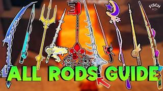 HOW TO GET ALL RODS IN FISCH ROBLOX(2025 GUIDE)