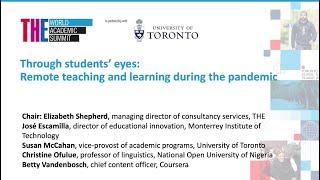 Through students’ eyes: Remote teaching and learning during the pandemic