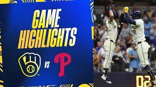 Phillies vs. Brewers Game Highlights (9/18/24) | MLB Highlights