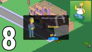 The Simpsons Tapped Out - Full Gameplay / Walkthrough Part 8 (IOS, Android) - Skinner Unlocked!