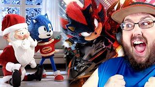 Sonic the Hedgehog 3 | A Very Sonic Christmas & Sonic VS Shadow Exclusive Clip REACTION!!!