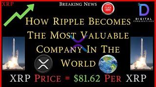 XRP- How Ripple Becomes The Most Valuable Company In The World? - XRP = $81.62 Per XRP? - New ATH