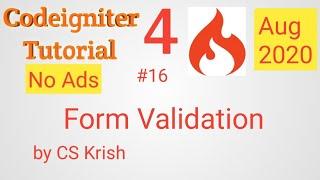 Form Validation Codeigniter 4