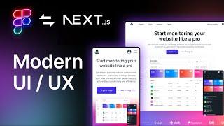 Create a modern and fully responsive UI/UX website with Next.js 14 and Tailwind