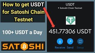 How to get USDT from Satoshi Chain Faucet | Satoshi BTCs Mining Testnet Update