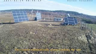 Dual axis solar tracking system