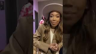 Brandy really came out to support her lil bro!