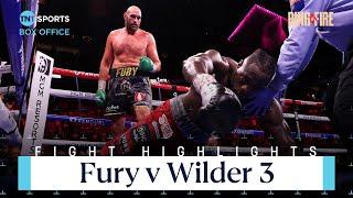 One of Greatest Heavyweight Fights EVER ‍ Tyson Fury v Deontay Wilder 3 Highlights  #FuryUsyk