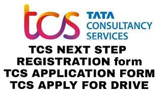 HOW TO REGISTER FOR TCS NEXTSTEP PORTAL | HOW TO FILL TCS APPLICATION FORM | TCS APPLY FOR DRIVE