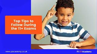 Top Tips to Follow During the 11+ Exams for Best Results | PiAcademy