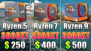 Ryzen 5 3600XT vs Ryzen 7 3800XT vs Ryzen 9 3900XT