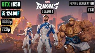 Marvel Rivals Season 1 GTX 1650 FPS TEST | Marvel Rivals GTX 1650 & i5 12400F Benchmark