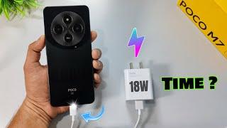 POCO M7 5G Charging Test 0 to 100% 5160mAh Battery with 18W Charging | Best 5G Mobile Under 10K ?