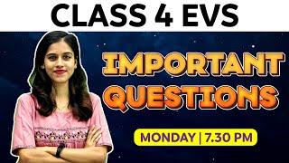 Class 4 EVS Public Exam | Important Questions | Exam Winner Class 4