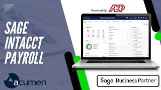 Sage Intacct Payroll powered by ADP