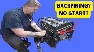 Generator Troubles? Easy Solutions for Backfiring and No-Start Issues!