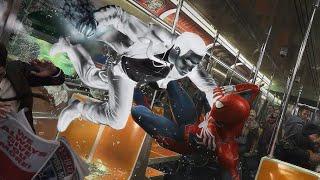 Spider-Man Vs. Mr. Negative Train Fight - BOSS BATTLE (PS5)